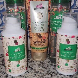 🎉 BATH & BODY WORKS LIMITED EDITION MILKBAR CINNAMON SUGAR PRETZEL COOKIE SET